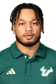 Michael Brown-Stephens headshot taken during 2024 South Florida Football media day on July 25, 2024.
(Stephen Galvin / University of South Florida Athletics)