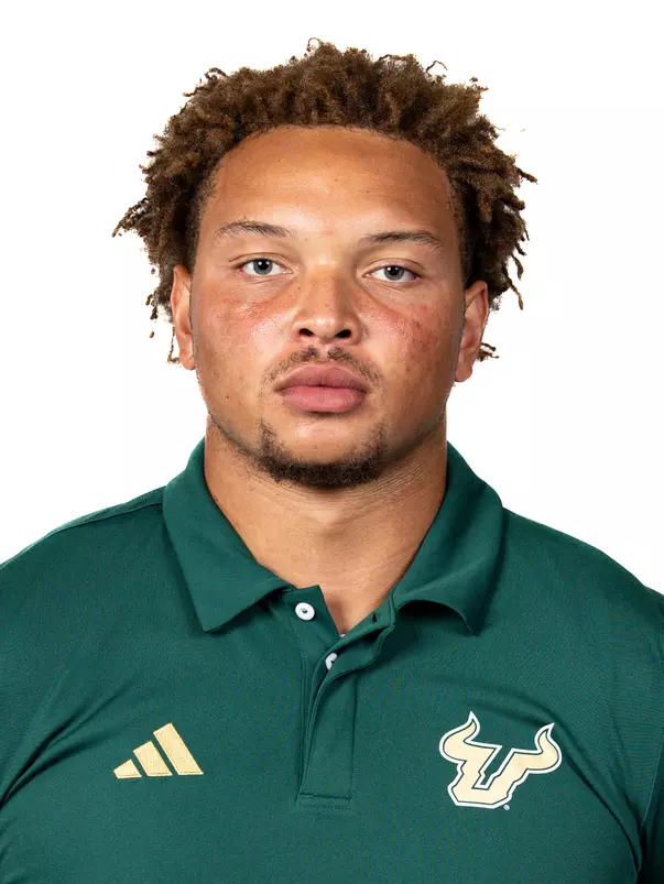 Michael Williams II headshot taken during 2024 South Florida Football media day on July 25, 2024.
(Stephen Galvin / University of South Florida Athletics)