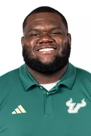 Mike Lofton headshot taken during 2024 South Florida Football media day on July 25, 2024.
(Stephen Galvin / University of South Florida Athletics)