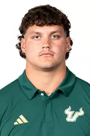 Payten Singletary headshot taken during 2024 South Florida Football media day on July 25, 2024.
(Stephen Galvin / University of South Florida Athletics)
