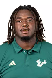 RJ Perry headshot taken during 2024 South Florida Football media day on July 25, 2024.
(Stephen Galvin / University of South Florida Athletics)