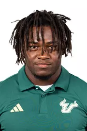 Rodney Hill headshot taken during 2024 South Florida Football media day on July 24, 2024.
(Stephen Galvin / University of South Florida Athletics)