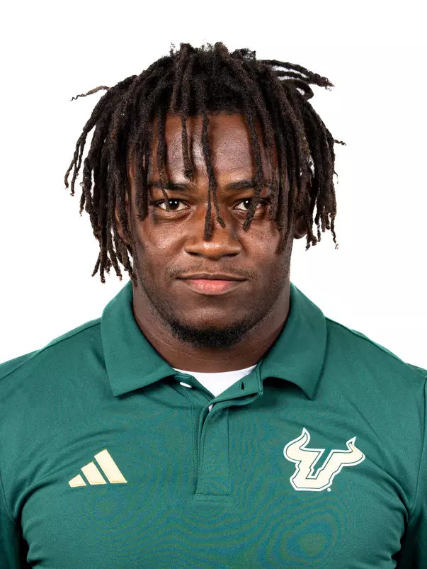 Rodney Hill headshot taken during 2024 South Florida Football media day on July 24, 2024.
(Stephen Galvin / University of South Florida Athletics)