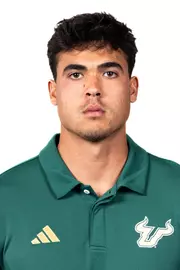 Ryan Bolduc headshot taken during 2024 South Florida Football media day on July 24, 2024.
(Stephen Galvin / University of South Florida Athletics)