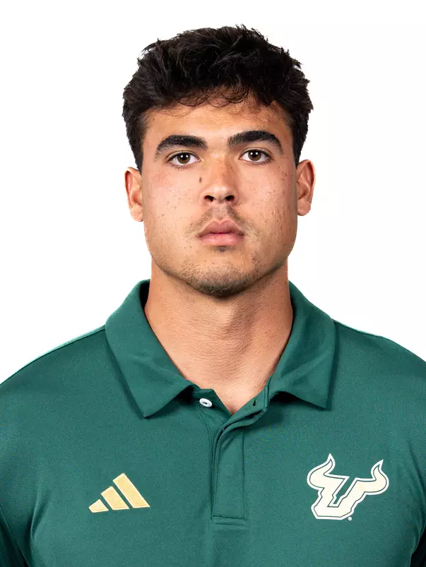 Ryan Bolduc headshot taken during 2024 South Florida Football media day on July 24, 2024.
(Stephen Galvin / University of South Florida Athletics)