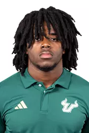Ryan Johnson headshot taken during 2024 South Florida Football media day on July 24, 2024.
(Stephen Galvin / University of South Florida Athletics)