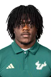 Tavin Ward headshot taken during 2024 South Florida Football media day on July 25, 2024.
(Stephen Galvin / University of South Florida Athletics)