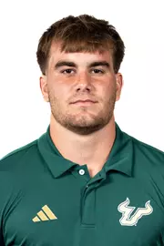 Wyatt Stiehl headshot taken during 2024 South Florida Football media day on July 24, 2024.
(Stephen Galvin / University of South Florida Athletics)