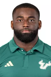 Yasias Young headshot taken during 2024 South Florida Football media day on July 25, 2024.
(Stephen Galvin / University of South Florida Athletics)