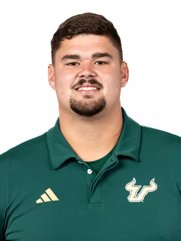 Zane Herring headshot taken during 2024 South Florida Football media day on July 25, 2024.
(Stephen Galvin / University of South Florida Athletics)