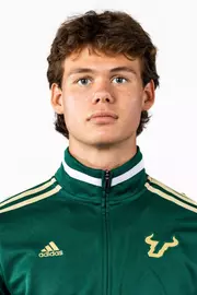 Aiden Maue headshot taken during 2024 South Florida Cross Country media day on August 23, 2024.