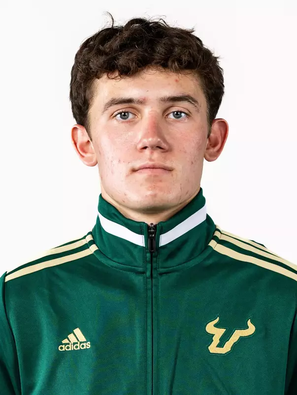 Andrew Marello headshot taken during 2024 South Florida Cross Country media day on August 23, 2024.