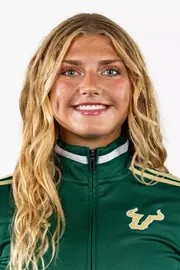 Corinne Mac headshot taken during 2024 South Florida Cross Country media day on August 23, 2024.