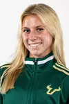 Delaney Stephens headshot taken during 2024 South Florida Cross Country media day on August 23, 2024.