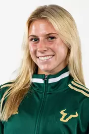 Delaney Stephens headshot taken during 2024 South Florida Cross Country media day on August 23, 2024.