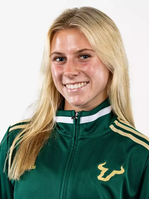 Delaney Stephens headshot taken during 2024 South Florida Cross Country media day on August 23, 2024.