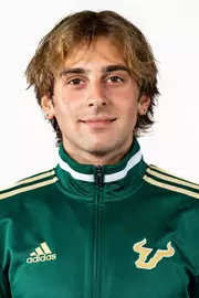 Jackson Dravo headshot taken during 2024 South Florida Cross Country media day on August 23, 2024.