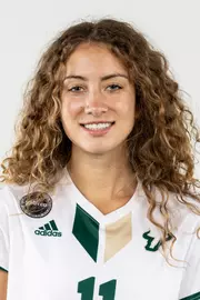 Madeleine Penman-Derstine headshot taken during 2024 South Florida Women's Soccer media day on August 23, 2024.