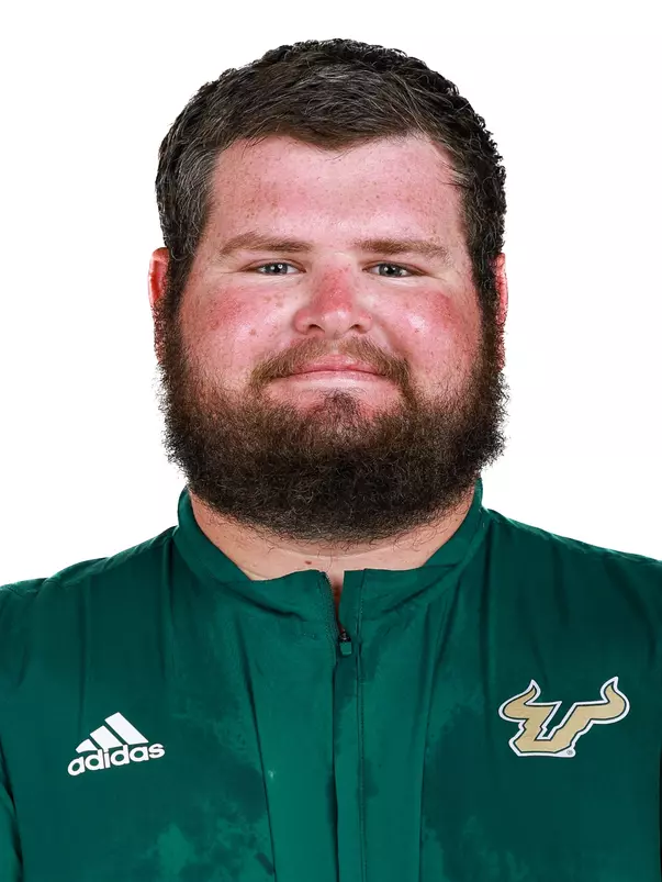 Dustin Drake headshot taken on July 10, 2024.
(Stephen Galvin / University of South Florida Athletics)