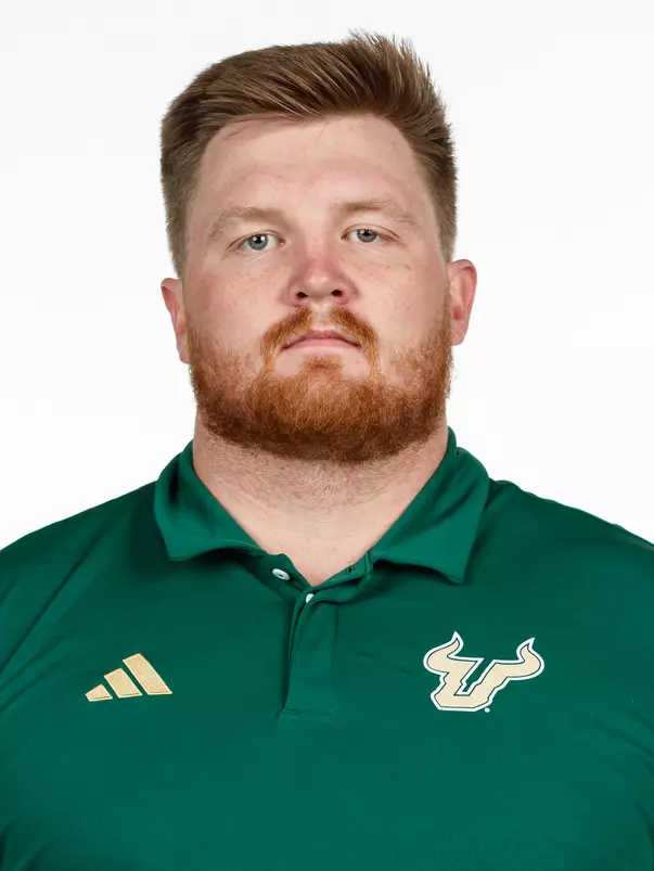 Thomas Shrader headshot taken on January 16, 2025.
(Carl Schmid / University of South Florida Athletics)