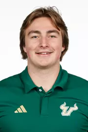 Turner McLaughlin headshot taken on January 16, 2025.
(Carl Schmid / University of South Florida Athletics)