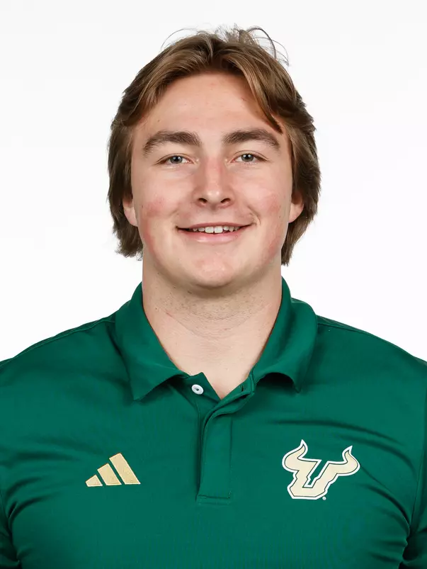 Turner McLaughlin headshot taken on January 16, 2025.
(Carl Schmid / University of South Florida Athletics)