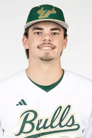Logan Harrelson headshot taken during 2025 South Florida Baseball media day on January 24, 2025.
(Chris Henry / University of South Florida Athletics)