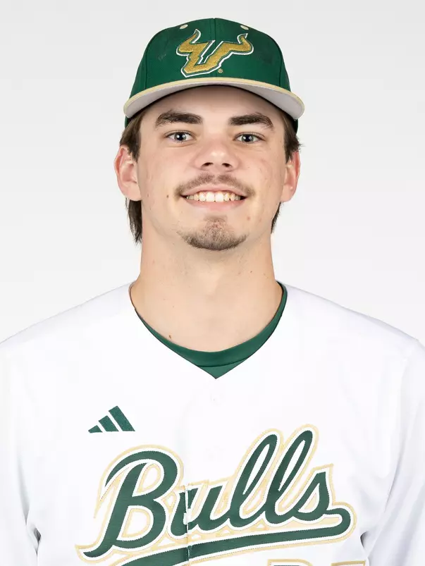 Logan Harrelson headshot taken during 2025 South Florida Baseball media day on January 24, 2025.
(Chris Henry / University of South Florida Athletics)