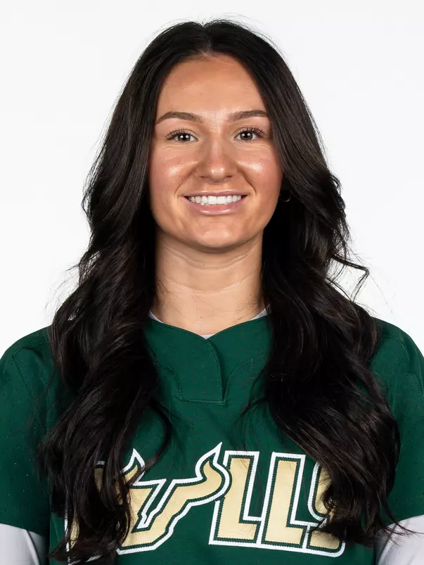 Alexa Galligani headshot taken during 2025 South Florida Softball media day on January 9, 2025.
(Aschley Joseph / University of South Florida Athletics)