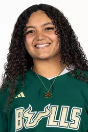 Camille Ortiz-Martinez headshot taken during 2025 South Florida Softball media day on January 9, 2025.
(Stephen Galvin / University of South Florida Athletics)