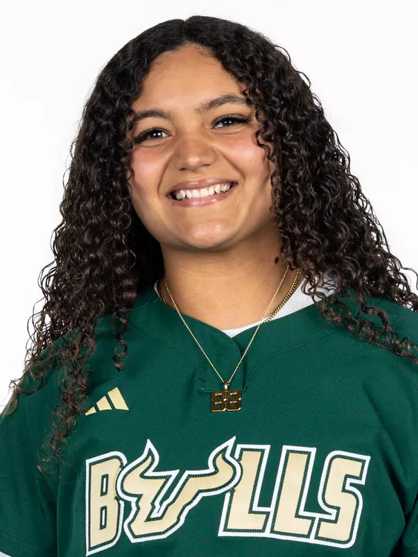 Camille Ortiz-Martinez headshot taken during 2025 South Florida Softball media day on January 9, 2025.
(Stephen Galvin / University of South Florida Athletics)