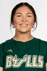 Josie Foreman headshot taken during 2025 South Florida Softball media day on January 9, 2025.
(Aschley Joseph / University of South Florida Athletics)