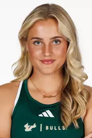 Josefine Falster during 2025 South Florida Women's Tennis media day on October 7, 2025.