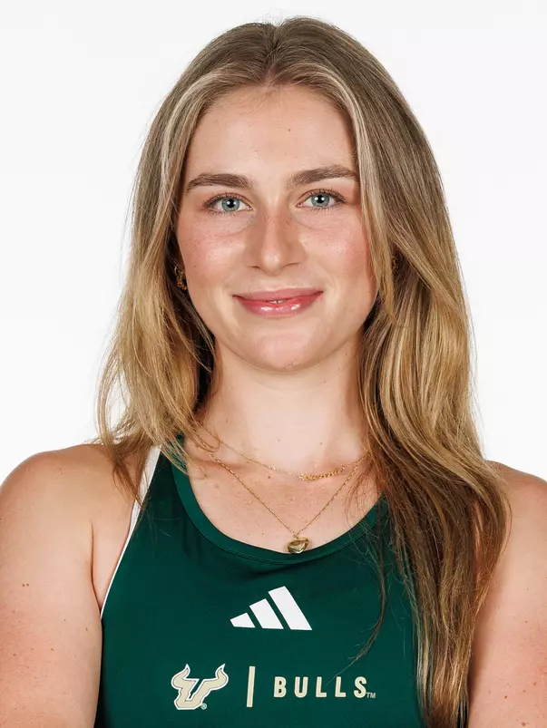 Sienna Leeson during 2025 South Florida Women's Tennis media day on October 7, 2025.