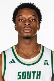 CJ Brown headshot taken during 2025 South Florida Men's Basketball media day on October 8, 2025.