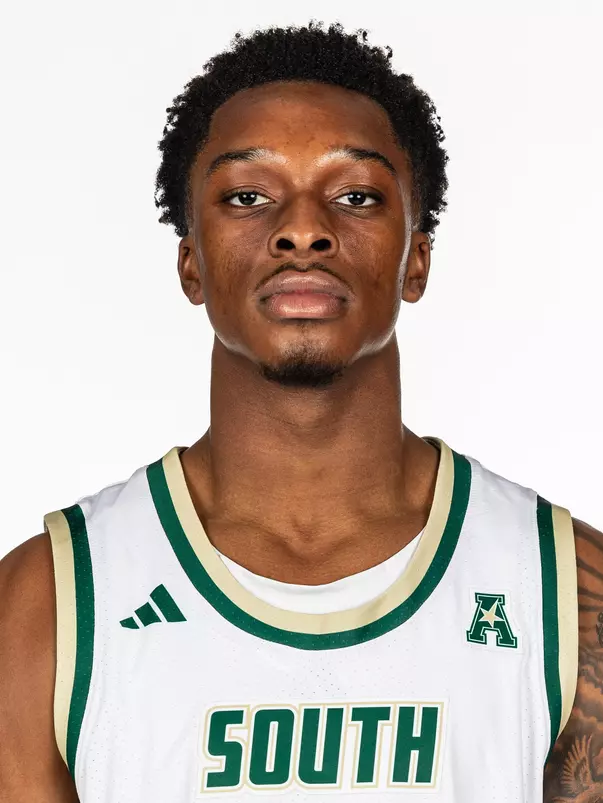 CJ Brown headshot taken during 2025 South Florida Men's Basketball media day on October 8, 2025.