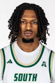 Daimion Collins headshot taken during 2025 South Florida Men's Basketball media day on October 8, 2025.