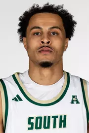 Devin Haid headshot taken during 2025 South Florida Men's Basketball media day on October 8, 2025.