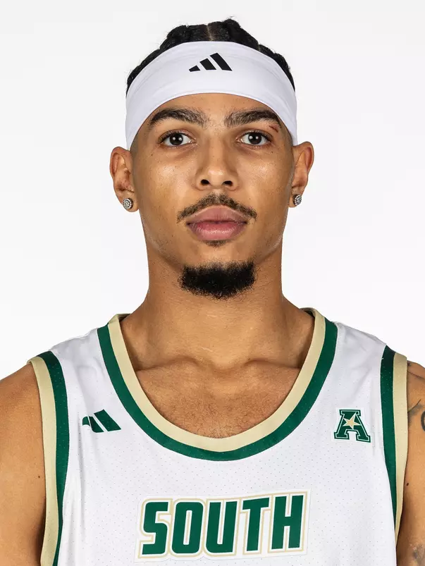 Isaiah Jones headshot taken during 2025 South Florida Men's Basketball media day on October 8, 2025.