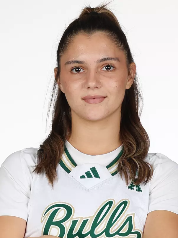 Jelena Bulajic headshot taken during 2025 South Florida Women's Basketball media day on October 10, 2025.