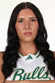Katie Davidson headshot taken during 2025 South Florida Women's Basketball media day on October 10, 2025.