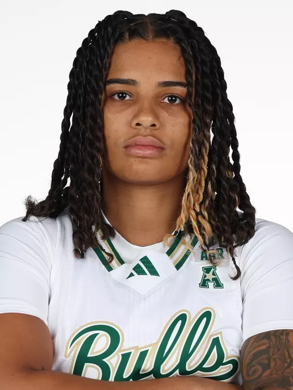 Kristen Lewis-Williams headshot taken during 2025 South Florida Women's Basketball media day on October 10, 2025.