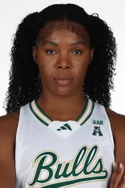 L'or Mputu headshot taken during 2025 South Florida Women's Basketball media day on October 10, 2025.