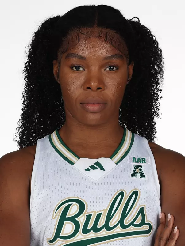 L'or Mputu headshot taken during 2025 South Florida Women's Basketball media day on October 10, 2025.