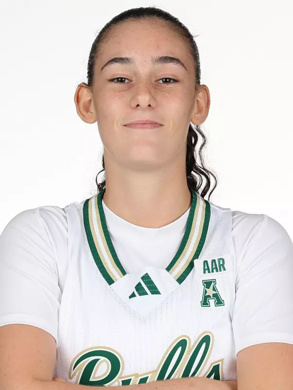 Lee Teichman headshot taken during 2025 South Florida Women's Basketball media day on October 10, 2025.