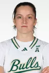 Raina Tomasicka headshot taken during 2025 South Florida Women's Basketball media day on October 10, 2025.
