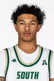 Wes Enis headshot taken during 2025 South Florida Men's Basketball media day on October 8, 2025.
