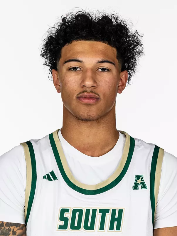 Wes Enis headshot taken during 2025 South Florida Men's Basketball media day on October 8, 2025.