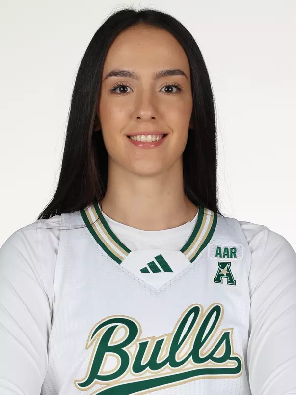 Yana Karamfilova headshot taken during 2025 South Florida Women's Basketball media day on October 10, 2025.