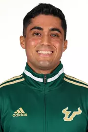 Isaac Chandra headshot taken during 2025 South Florida Track & Field media day on October 10, 2025.